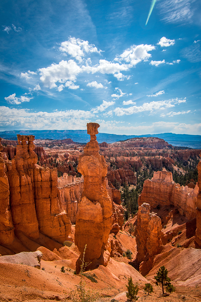 Here you can see a picture of Thor's Hammer, which is one of the many remarkable hoodoos you can see when you visit Bryce Canyon National Park in Utah.